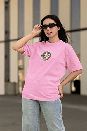 Erkek Baskılı Pamuklu Bisiklet Yaka Kısa Kollu T-shirt