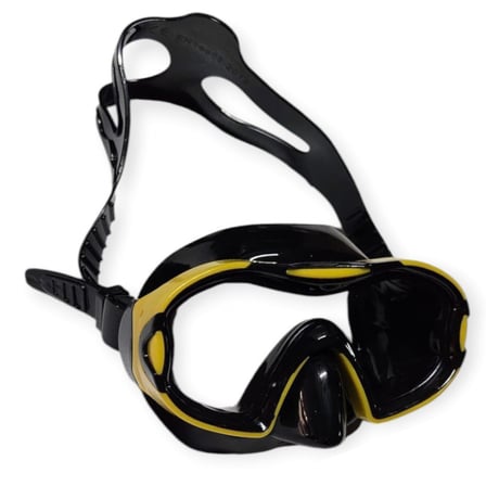 Çocuk Dalış Maskesi ve Snorkel Seti - Star Diving - Sarı