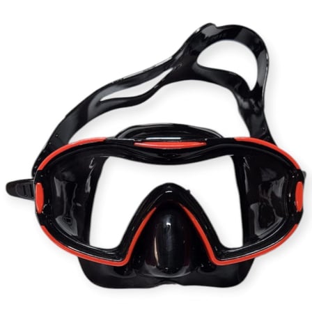 Çocuk Dalış Maskesi ve Snorkel Seti - Star Diving - Kırmızı