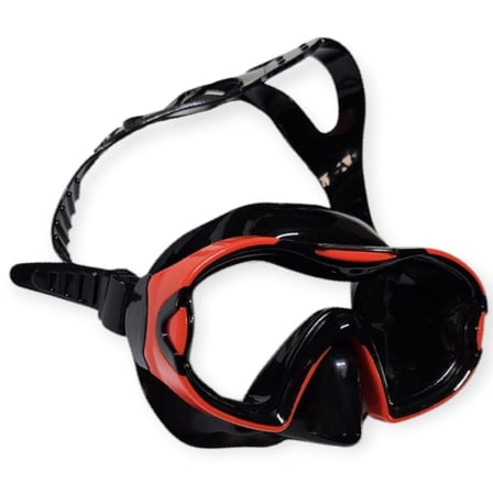 Çocuk Dalış Maskesi ve Snorkel Seti - Star Diving - Kırmızı