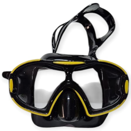 Çocuk Dalış Maskesi ve Snorkel Seti - Star Diving - Sarı