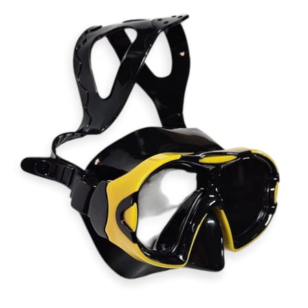 Çocuk Dalış Maskesi ve Snorkel Seti - Star Diving - Sarı