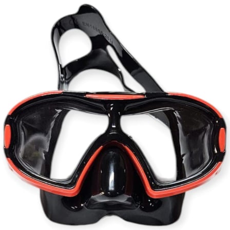 Çocuk Dalış Maskesi ve Snorkel Seti - Star Diving - Kırmızı