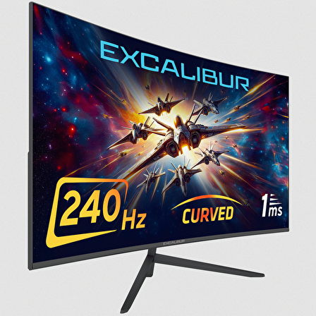 Casper Excalibur M.E315FHD-G 31.5" 240HZ 1ms 300NIT (Hdmı+Display) Curved Freesync + G-Sync Fhd LED Monitör