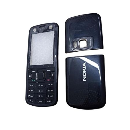 Nokia 5320 Kapak Nokia 5320 uyumlu Siyah ön Kapak Arka Kapak Tuş Takımı 