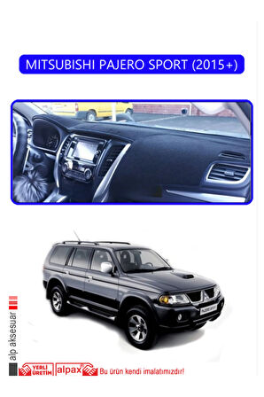 Mıtsubıshı Pajero Sport 2015+ Torpido Koruma  Halısı -  Mavi Kenar