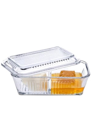 Paşabahçe frigo bölmeli kapaklı kahvaltılık - tereyağlık peynirlik