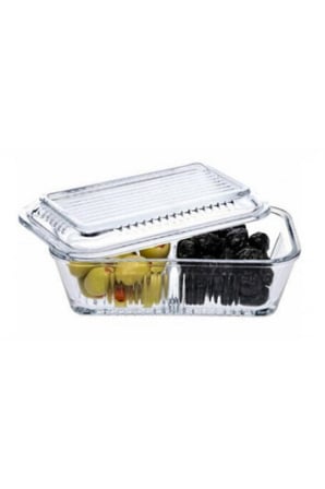 Paşabahçe frigo bölmeli kapaklı kahvaltılık - tereyağlık peynirlik