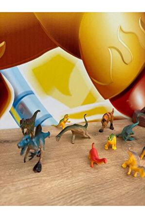 Tüpte 11 Parça Dinazor Hayvanlar Trex Dinazor Oyuncak Dinazor Hayvanlar Set Eğitici Oyuncak