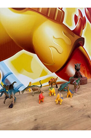 Tüpte 11 Parça Dinazor Hayvanlar Trex Dinazor Oyuncak Dinazor Hayvanlar Set Eğitici Oyuncak