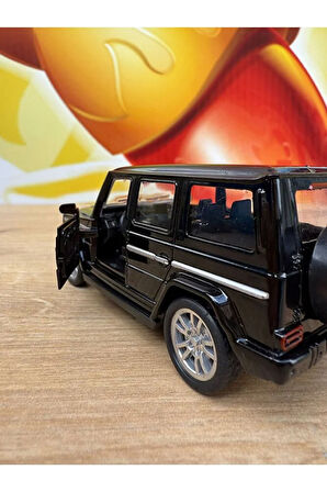 Mercedes G Class G65 1/36 Ölçek Çek Bırak Model Araba(siyah) Mercedes G63 Diecast Model Araba