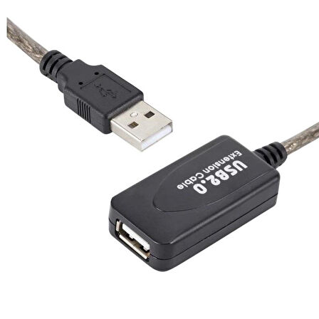 Aktif USB Dişi Erkek Uzatıcı Uzatma Ek Kablosu 15 Metre