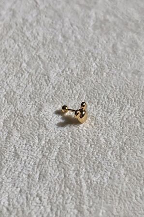 NATURE Cerrahi Çelik Mickey Gold Renk 1cm Piercing