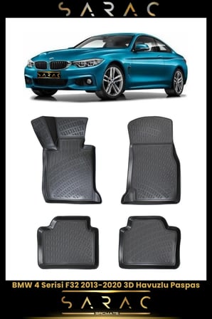 Bmw 4 Serisi F32 2016 Model Araca Özel 3d Havuzlu Paspas