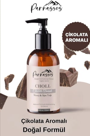 Parnassos Çikolata Masaj Yağı 150 ML – Yoğun Kakao Aroması, Romantik Ambiyans ve İpeksi Masaj Keyfi
