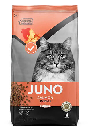 JUNO SOMONLU KISIRLAŞTIRILMIŞ KEDİ MAMASI 15 KG