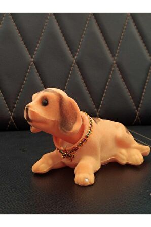 Ithal Başı Sallanan Nostaljik Köpek Açıkkahve