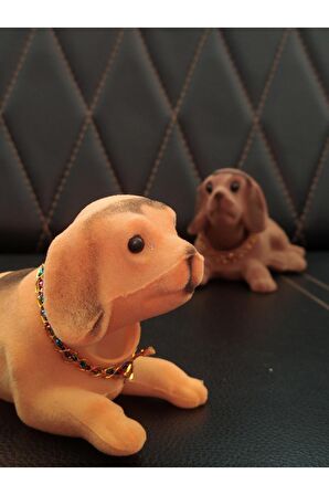 Ithal Başı Sallanan Nostaljik Köpek Açıkkahve