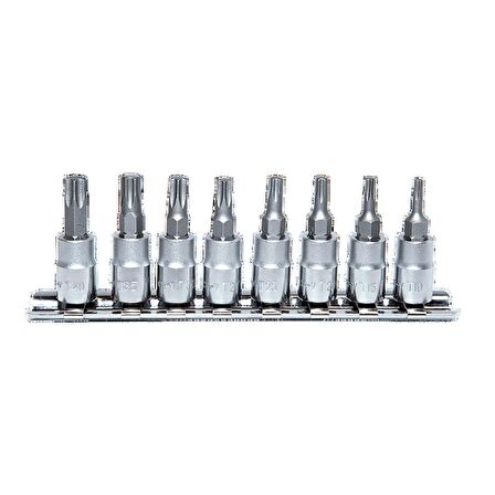 NT Tools NCSET14T 7 Parça 1/4" CR-V Torx Lokma Seti