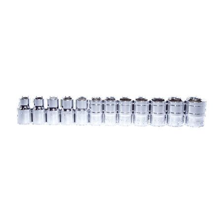 NT Tools NCSET73 12 Parça 1/2" Altı Köşe CR-V Lokma Seti