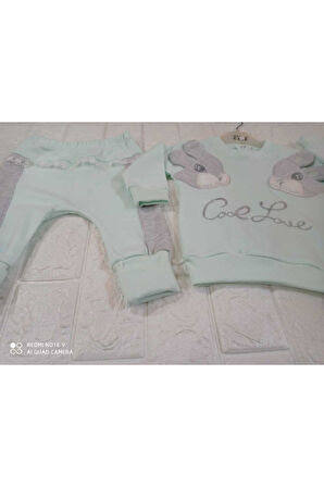 Şirin Tavşan Nakışlı 2'li Takım