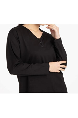 Likralı Turlu Viskon V Yaka Anne Penye Bluz