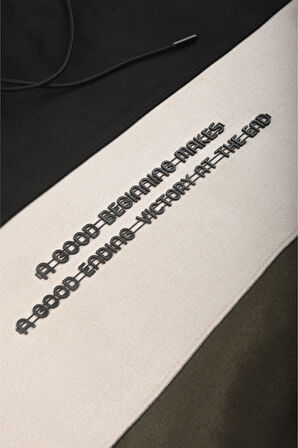 DeepSEA Erkek Siyah Dar Kesim Süet Kumaş Sweatshirt – Kapüşonlu & Şık Tasarım Sweatshirt 2608510