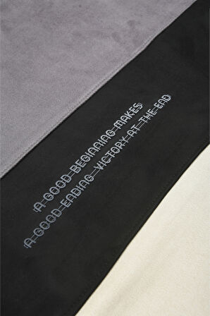 DeepSEA Erkek Gri Dar Kesim Süet Kumaş Sweatshirt – Kapüşonlu & Şık Tasarım Sweatshirt 2608510