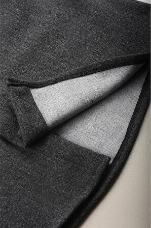 DeepSEA Erkek Füme Kaşe Ceket Mont – Rahat Kesim Cepli Çıtçıtlı Ceket 2500559