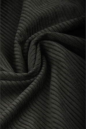 DeepSEA Erkek Yeşil Kadife Fitilli Rahat Kesim Gömlek Yumuşak Dokulu Likralı Kadife Gömlek 2600758