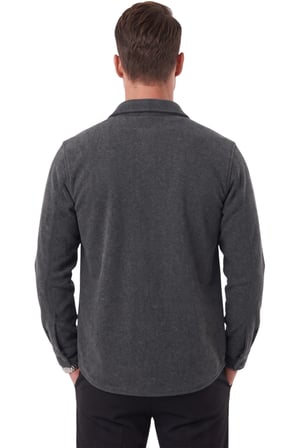 DeepSEA Erkek Regular Fit Likralı Füme Kaşe Ceket – Yumuşak Dokulu Çıtçıtlı Cepsiz 2600760