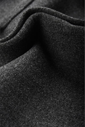 DeepSEA Erkek Füme Likralı Rahat Kalıp Cepsiz Kaşe Ceket – Çıt Çıtlı, Esnek Şık Model Ceket 2600760