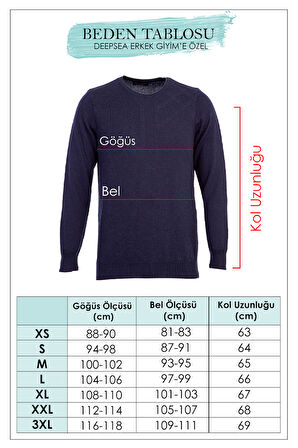 DeepSEA Erkek Yeşil Rahat Kalıp Çizgi Dokulu Triko Kazak – Şık & Modern Tasarım 2605432