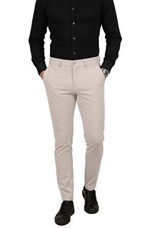 DeepSEA Taş Dar Kesim Beli Lastikli Çizgi Dokulu Likralı Erkek Pantolon – Şık & Konforlu Tasarım 2600700