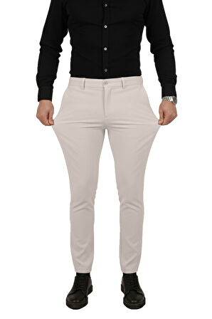 DeepSEA Taş Dar Kesim Beli Lastikli Çizgi Dokulu Likralı Erkek Pantolon – Şık & Konforlu Tasarım 2600700