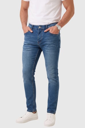 DeepSEA Erkek Slim Fit Dar Kesim Likralı Mavi Kot Pantolon – Dar Paça İnce Esnek Jean 2608306