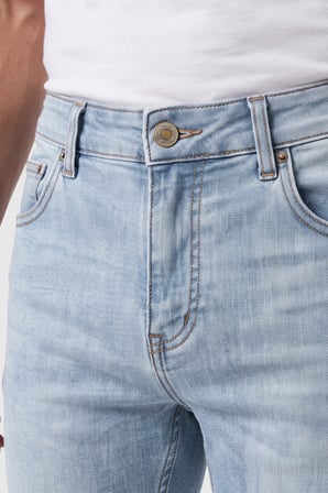 DeepSEA Erkek Slim Fit Dar Kesim Likralı Buz Mavisi Kot Pantolon – Dar Paça İnce Esnek Jean 2608306