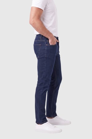 DeepSEA Erkek Slim Fit Dar Kesim Likralı Lacivert Kot Pantolon – Dar Paça Pamuklu Esnek Jean 2608304