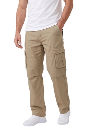 DeepSEA Erkek Relaxed Fit Bol Kesim Likralı Mint Yeşili Outdoor Kargo Pantolon – Çok Cepli Geniş Paça 1705421