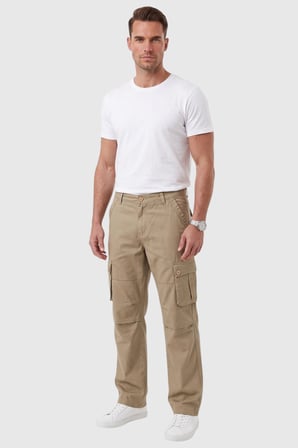 DeepSEA Erkek Relaxed Fit Bol Kesim Likralı Mint Yeşili Outdoor Kargo Pantolon – Çok Cepli Geniş Paça 1705421