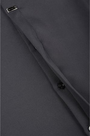 DeepSEA Füme Slim Fit Likralı Kolay Ütülenebilir Gizli Düğmeli Erkek Gömlek 2602614