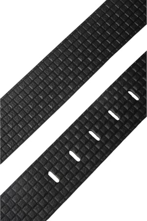 DeepSEA Siyah %100 Hakiki Deri Erkek Spor Kemer – Kare Desenli Kolay Kısaltılabilir Kot Pantolon Kemeri 2602681