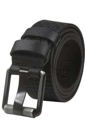 DeepSEA Siyah %100 Hakiki Deri Erkek Spor Kemer – Kare Desenli Kolay Kısaltılabilir Kot Pantolon Kemeri 2602681