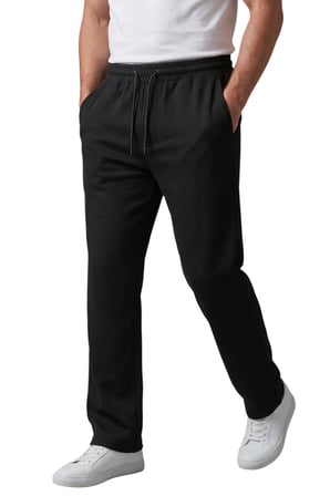 DeepSEA Siyah Baggy Style Likralı Lastikli İpli Erkek Spor Pantolon 2600262