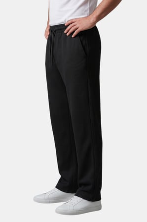 DeepSEA Siyah Baggy Style Likralı Lastikli İpli Erkek Spor Pantolon 2600262