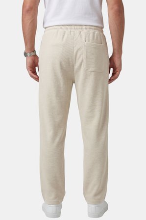 DeepSEA Bej Baggy Style Likralı Lastikli İpli Erkek Spor Pantolon 2600262