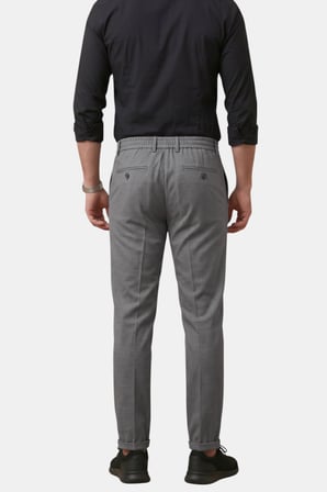 DeepSEA Antrasit İtalyan Kesim Slim Fit Likralı Duble Paça Erkek Spor Pantolon 2602050