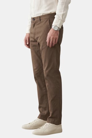 DeepSEA Kahve Büyük Beden Yüksek Bel Geniş Kesim Likralı Yazlık Klasik Erkek Spor Pantolon 2600514