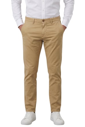DeepSEA Camel Slim Fit Pamuklu Likralı Yazlık Erkek Spor Pantolon 2602021