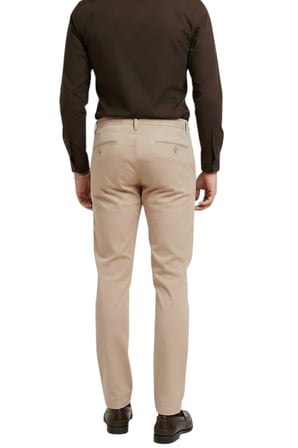 DeepSEA Erkek Camel Esnek Kumaş Slim Fit Beli Lastikli Günlük Spor Pantolon 2601070